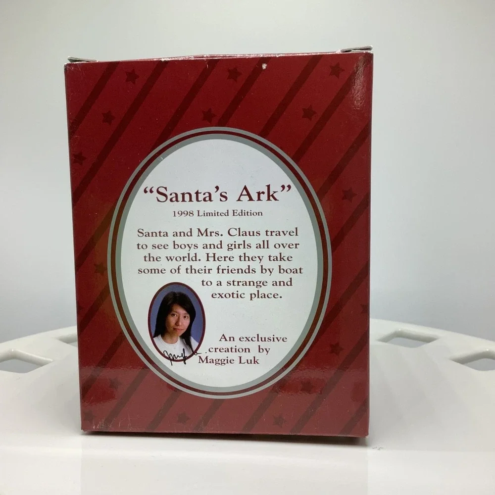 Eckerd Holiday Classics Santa's Ark Ornament 1998‎ in Box